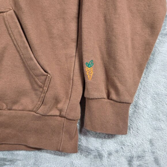 Carrots By Anwar Carrots X Crocs Hoodie Mens Medium Brown Sweatshirt - Picture 5 of 11